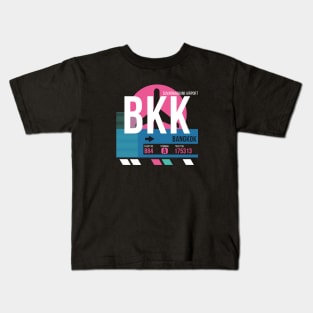 Bangkok (BKK) Airport // Sunset Baggage Tag Kids T-Shirt